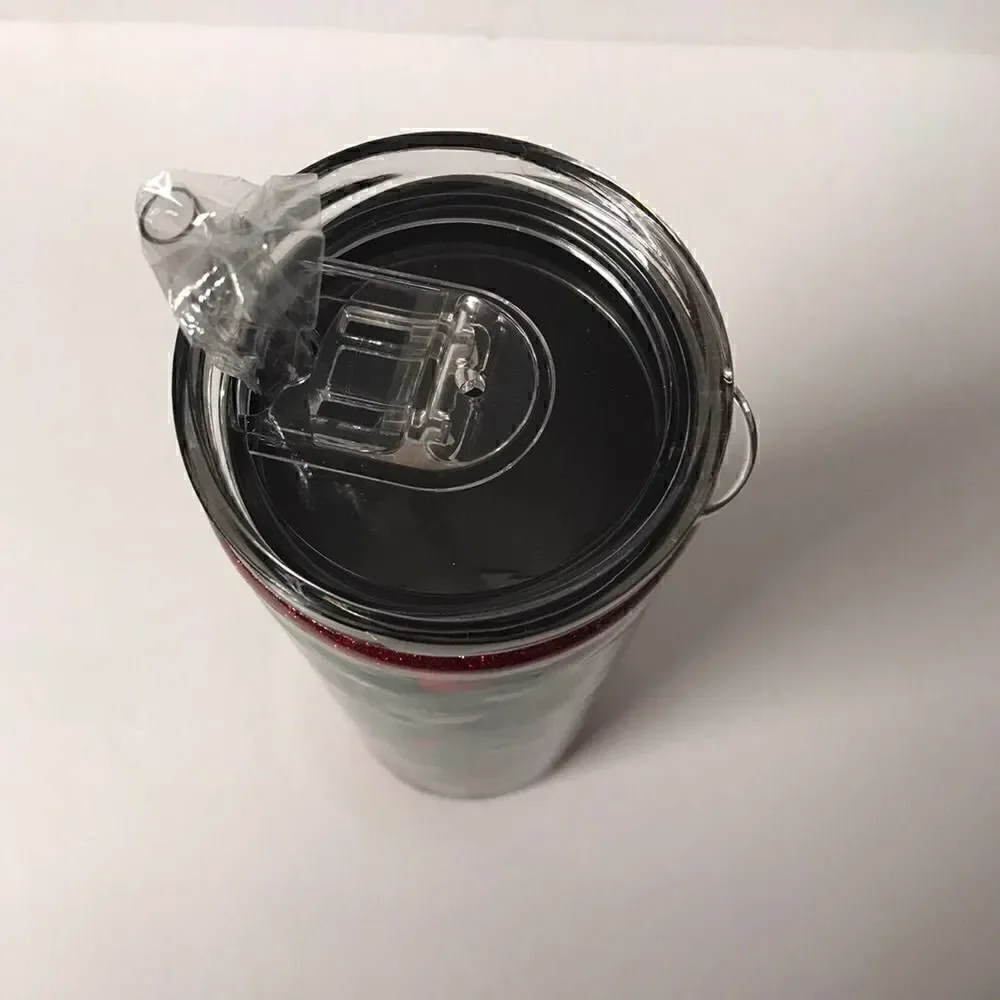 Handmade Popeye and Olive Oyl stainless steel tumbler